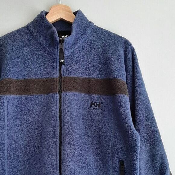 HELLY HANSEN Fleece Full Zip Light Warm Layer Jacket Blue Men's Sz S - Picture 4 of 10